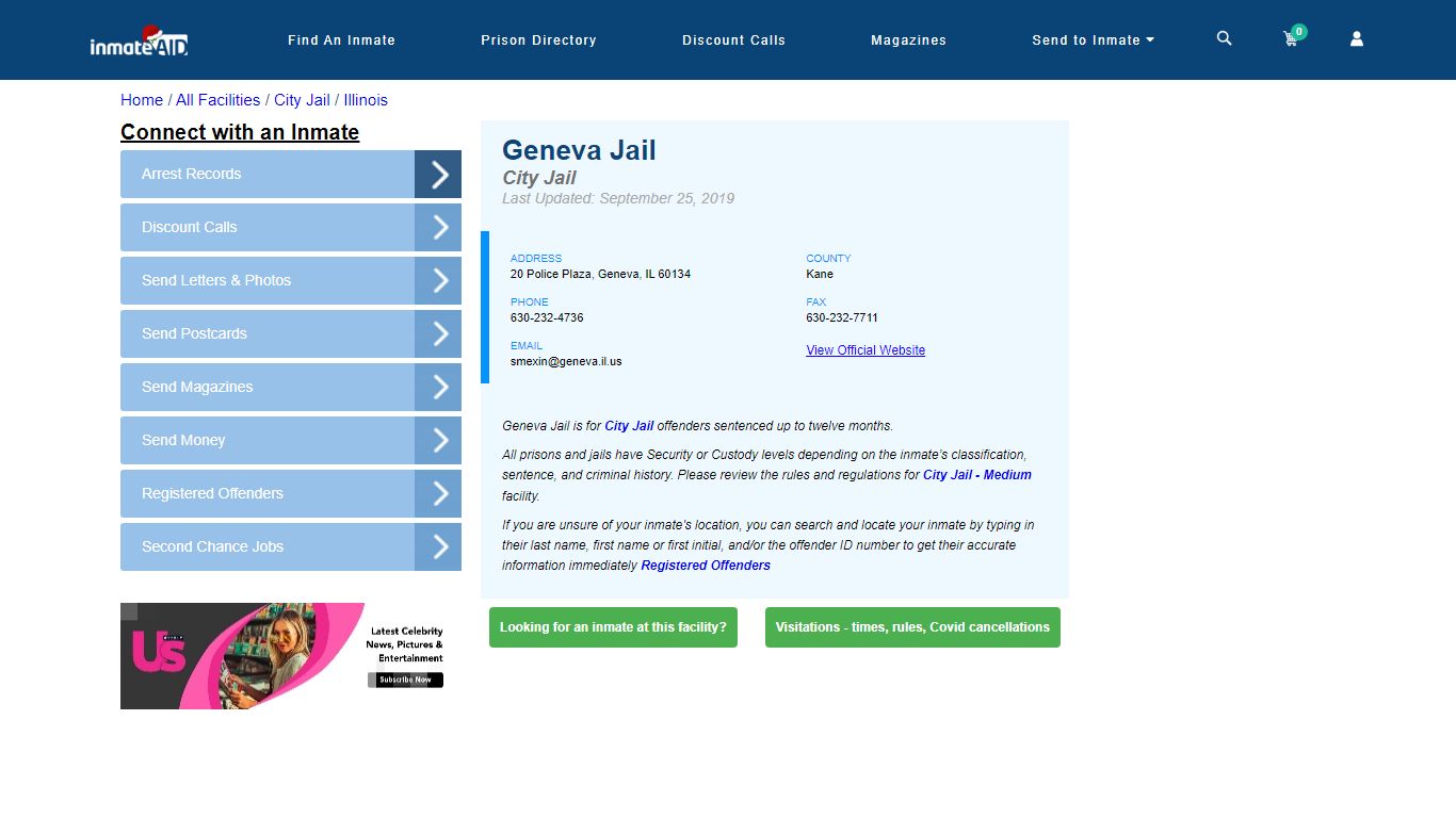Geneva Jail | Inmate Locator